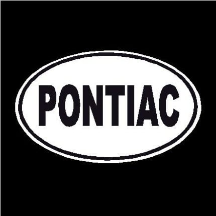 Pontiac Oval Decal
