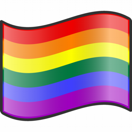 pride flag wave sticker