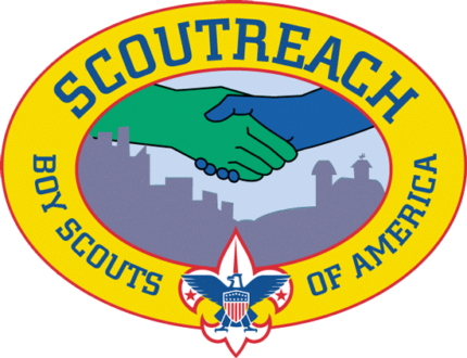 SCOUTING scoutreach_OVAL_color sticker