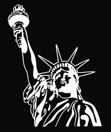 Statue of Liberty Die Cut Vinyl Decal Sticker