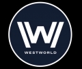 Westworld tv series logo blue and white decal