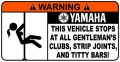 Yamaha Funny Warning Sticker 7