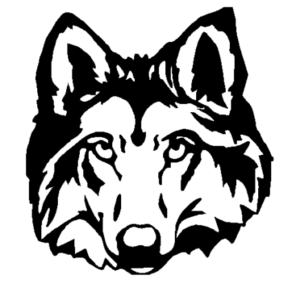 Wolf Head sticker