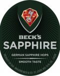 Becks Sapphire Label Decal
