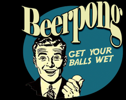 Beer Pong Get Your Balls Wet Decal