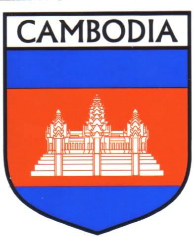 Cambodia Flag Crest Decal Sticker