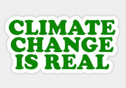 climate change is real Sticker