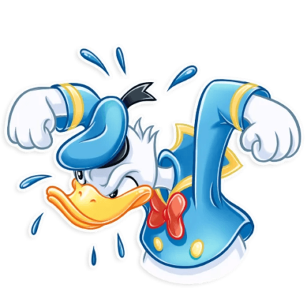 donald duck daisy duck disney cartoon sticker 02