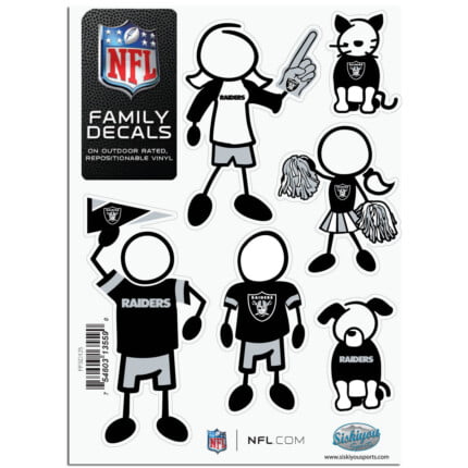 Raiders Stick Family Decal Pack