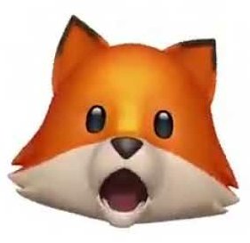 fox head surprise emoji