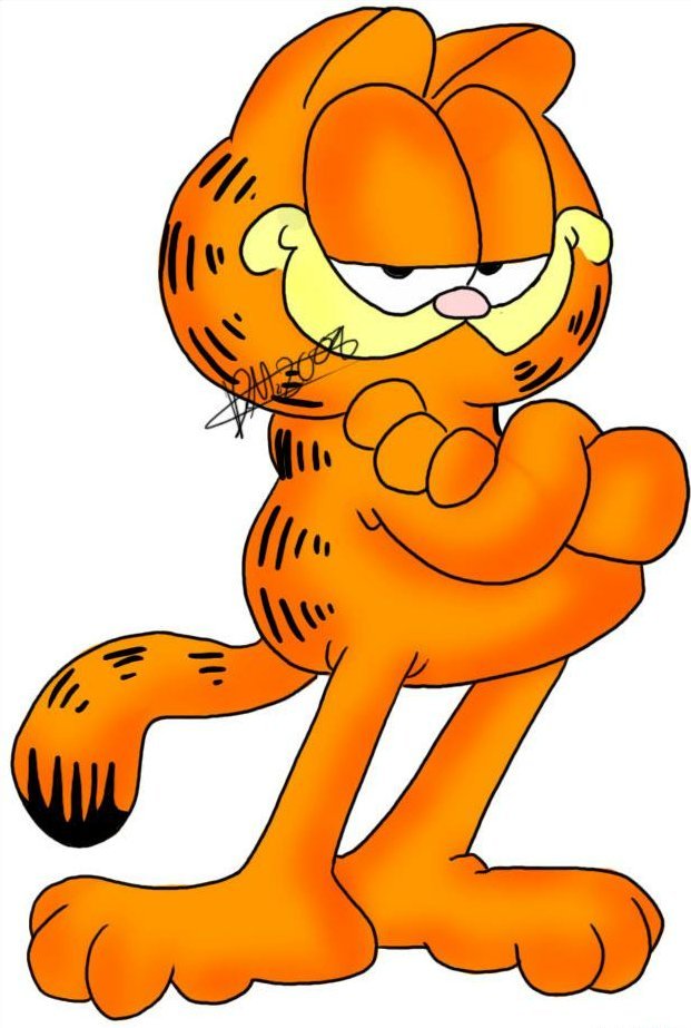 Garfield Color Sticker - 6 - Pro Sport Stickers