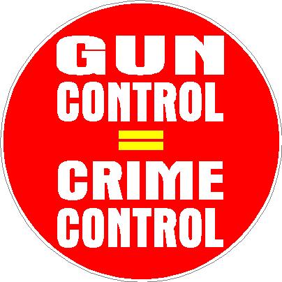 Gun Control Equals Crime Control Sticker