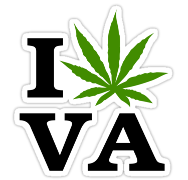 I Marijuana Virginia Sticker