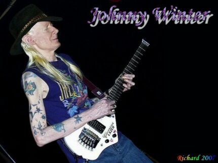 Johnny Winter Color Band Sticker