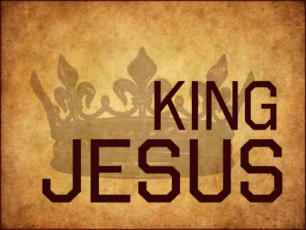 king jesus rectangular sticker