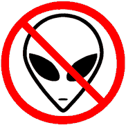 no aliens sticker