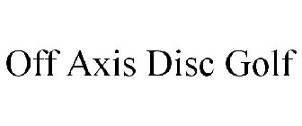 Off Axis Disc Golf Diecut Decal