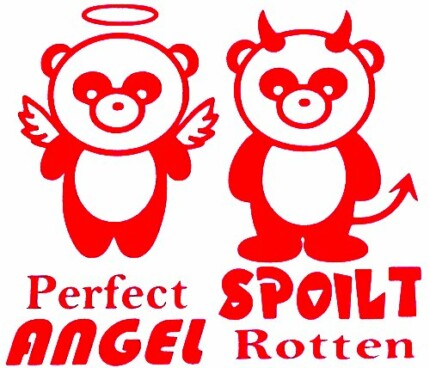 Perfect Angle Spoiled Rotten Diecut Girl Decal