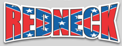 redneck rebel flag decal