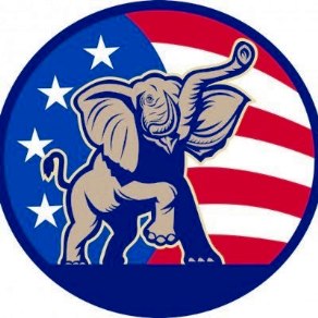 Republican Elephant Sticker 3