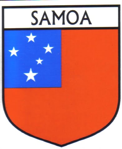 Samoa Flag Crest Decal Sticker