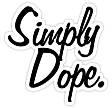 simply dope sticker
