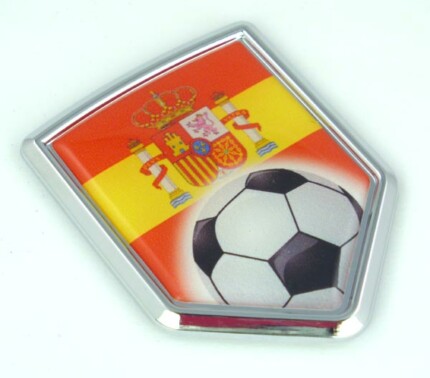 Spain Soccer 3D Adhesive Auto Emblem