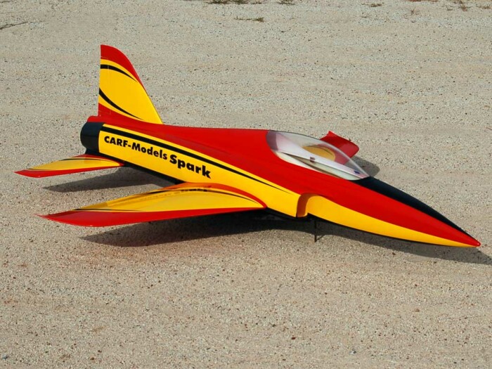 Spar Red Black and Yellow RC Model Sticker