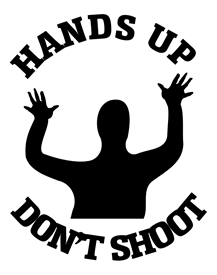1 hands_up_dont_shoot_BUMPER STICKER 22