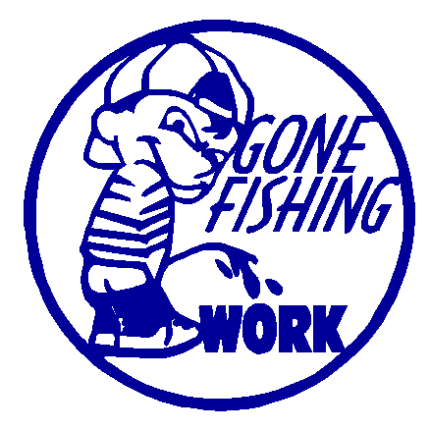 Gone Fishing Vinyl Decal