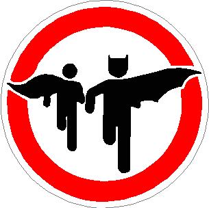 Bat and Robin Circular Decal Sticker