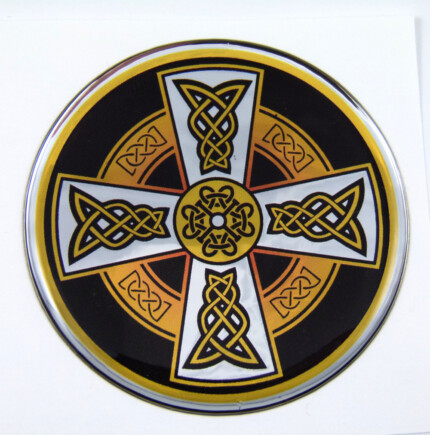 Celtic Dome 1 3D Chrome Background Adhesive Car Badge