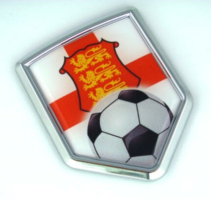 England Soccer 3D Adhesive Auto Emblem