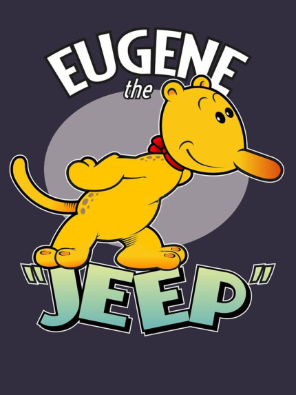 Eugene the jeep navy sticker
