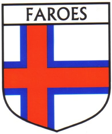 Faroes Flag Crest Decal Sticker