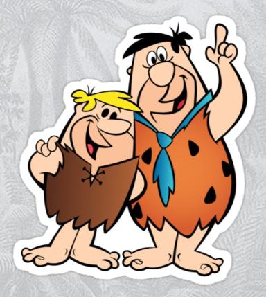 Fred and Barney BEST BUDS Flintstones Sticker