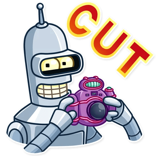 futurama tv show cartoon bender sticker 29 - Pro Sport Stickers
