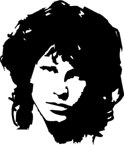 Jim Morrison Decal 2