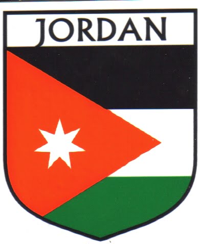 Jordan Flag Crest Decal Sticker