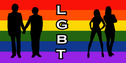 lgbt flag with couples sticker
