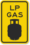 LP Gas Sign