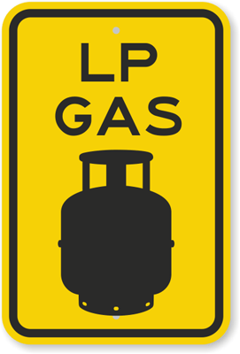 LP Gas Sign
