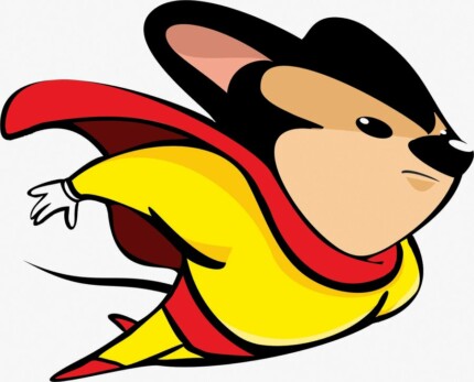 Mighty-Mouse-modern sticker