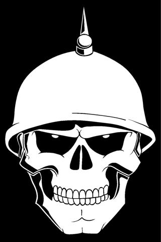 Military Skull 1 Vinyl Decal