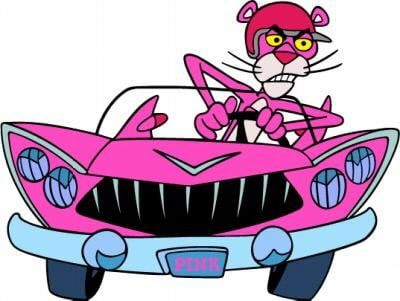 Pink Panther Car Stickers 8