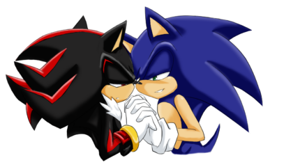 sonic and shadow love sticker
