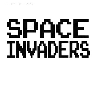 Space invaders alien aliens decal
