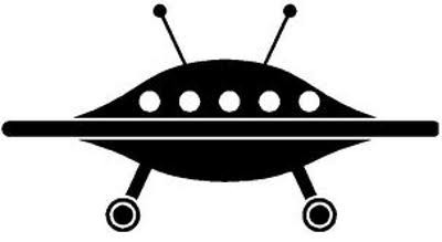 spaceship alien ufo decal