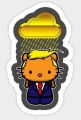 TRUMP Golden Shower Trump Kitty Sticker