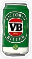 victoria bitter vb can shaped beer sticker
